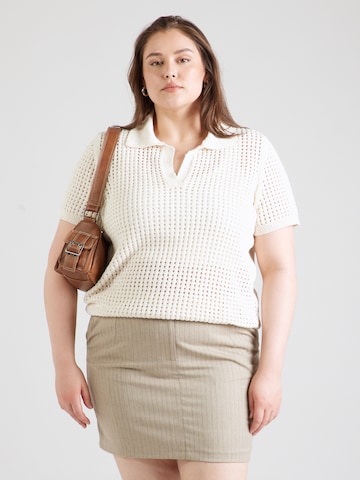 ONLY Carmakoma - Jersey 'CARANNASOFIA' en beige: frente