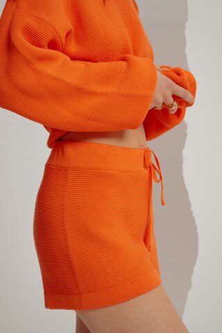 Pantalon 'Elena' A LOT LESS en orange : devant