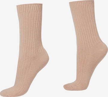 CALZEDONIA Socks in Beige: front
