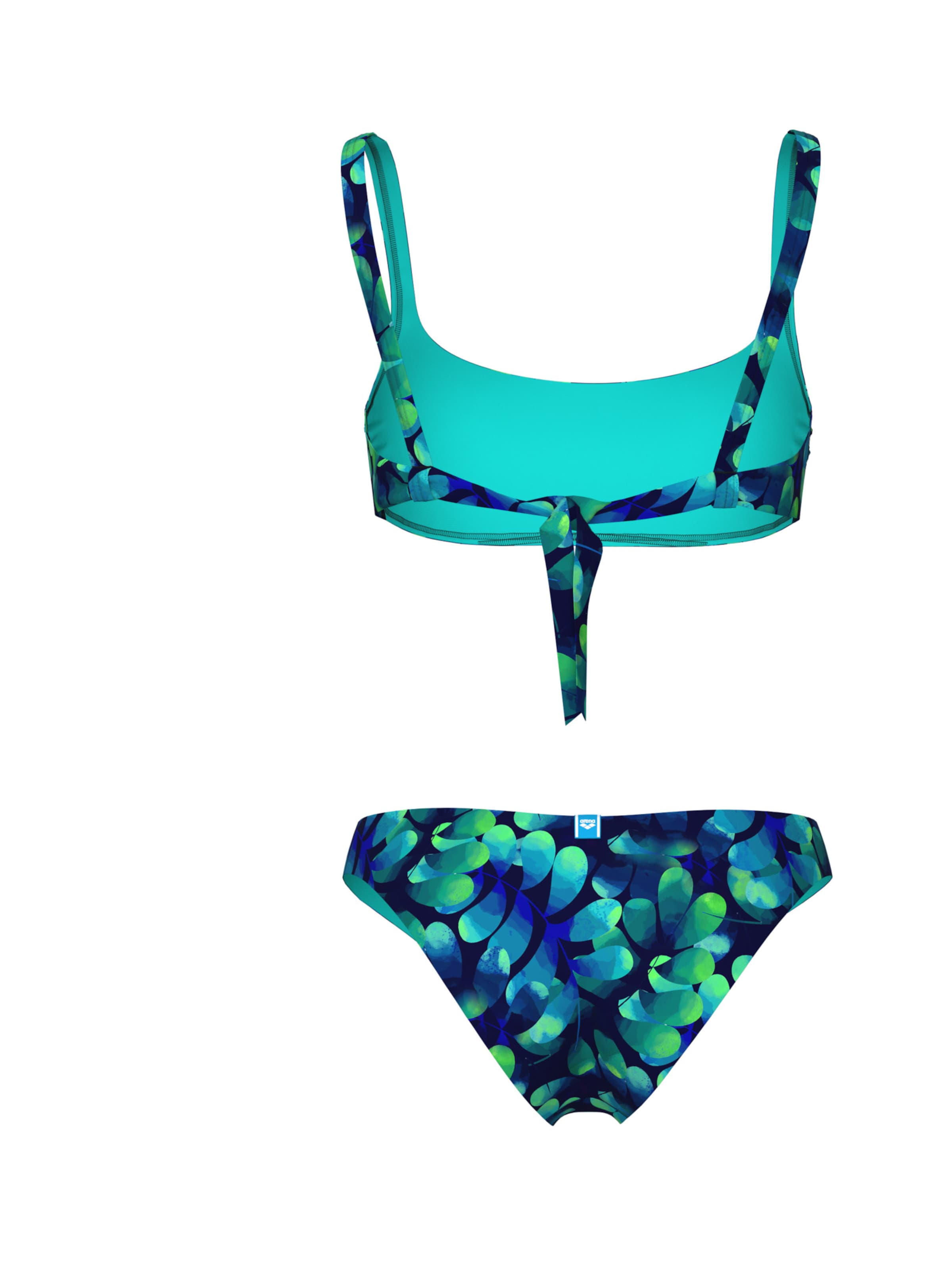 ARENA Bustier Bikini 'WATER PRINTS' värissä sininen
