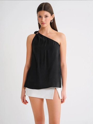 Camicia da donna di MixRay in nero: frontale