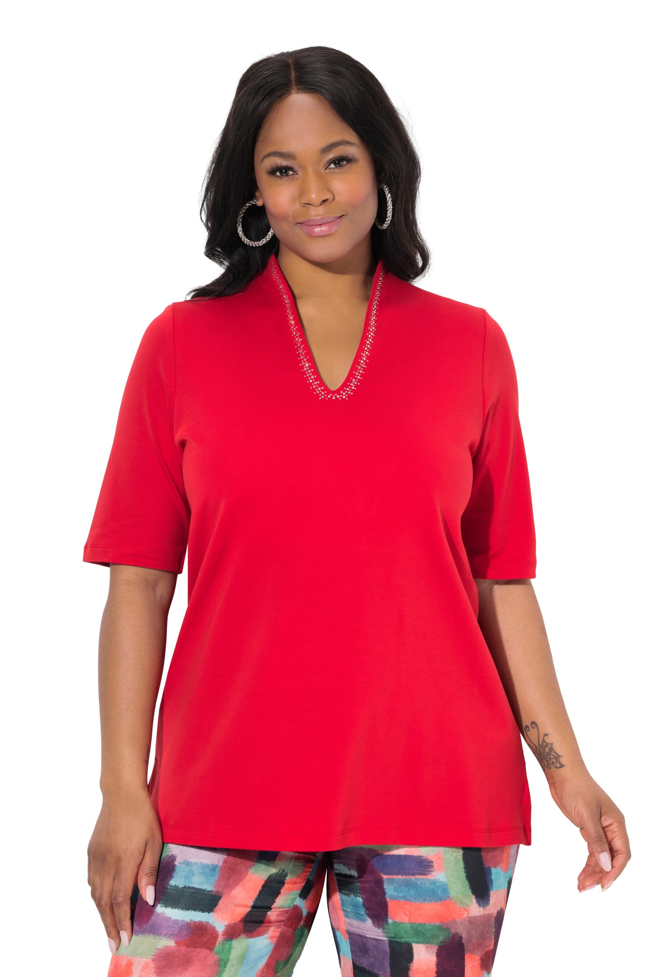 Ulla Popken Shirt in Red: front