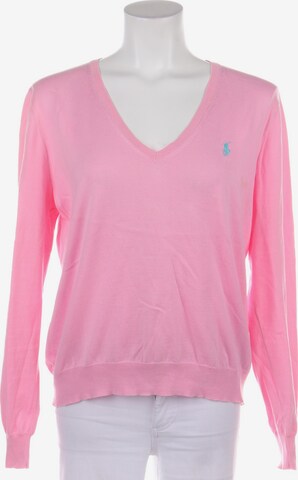Polo Ralph Lauren Pullover / Strickjacke XL in Pink: predná strana