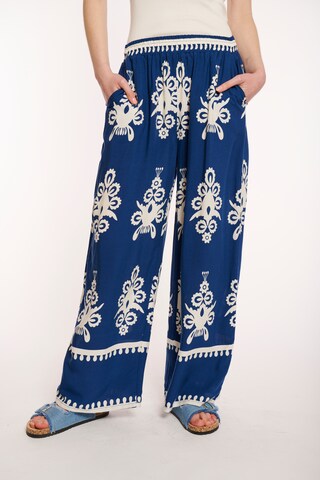 Hailys Wide leg Pants in Blue: front