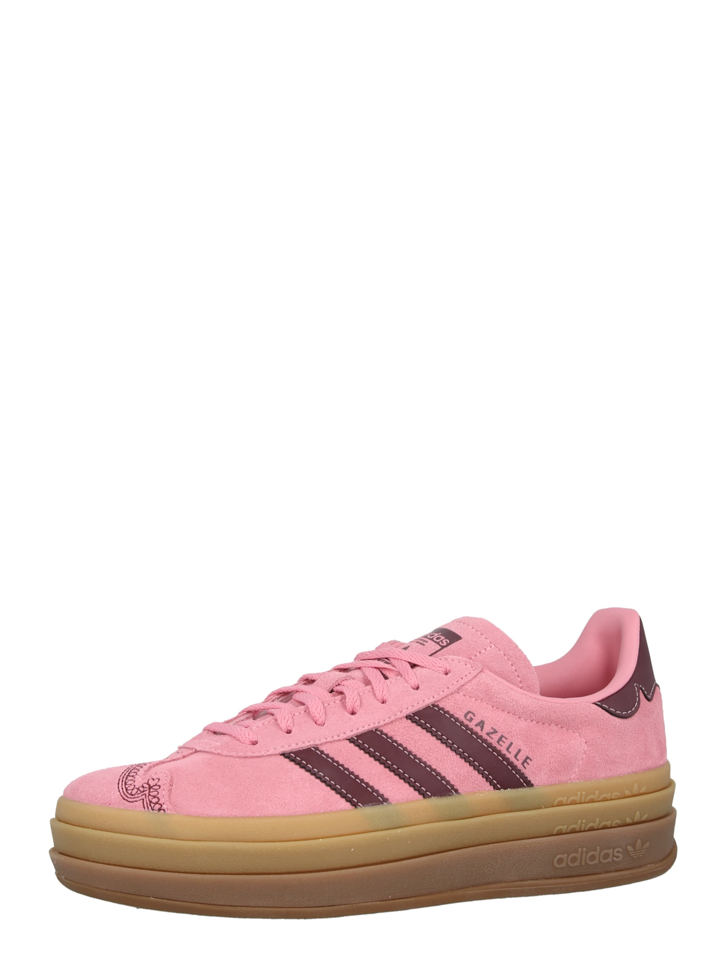 Baskets basses 'GAZELLE' ADIDAS ORIGINALS en rose : devant