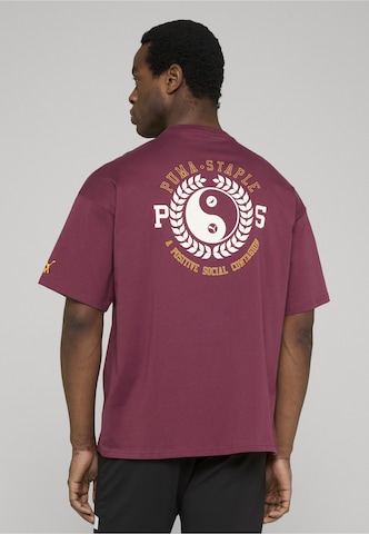 PUMA Koszulka 'Puma X Staple' w kolorze czerwony: przód