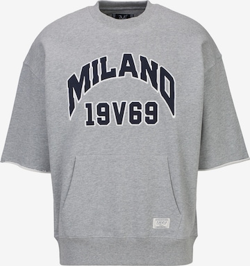 19V69 ITALIA - Sudadera 'Verdi College' en gris: frente