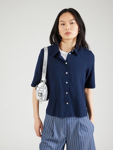 VERO MODA Blouse 'MYMILO' in Blauw: voorkant