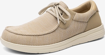 Bruno Marc Instappers 'Bruno Marc Herren Arch Support Freizeit Slipper Breite Zehenbox Rutschfeste Leichte Atmungsaktive' in Beige: voorkant