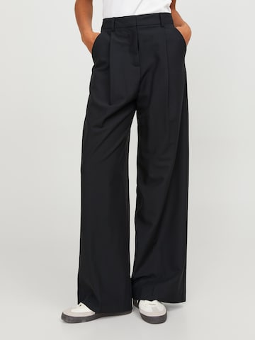 JJXX Zvonové kalhoty Kalhoty se sklady v pase 'ELLIS' – černá: přední strana