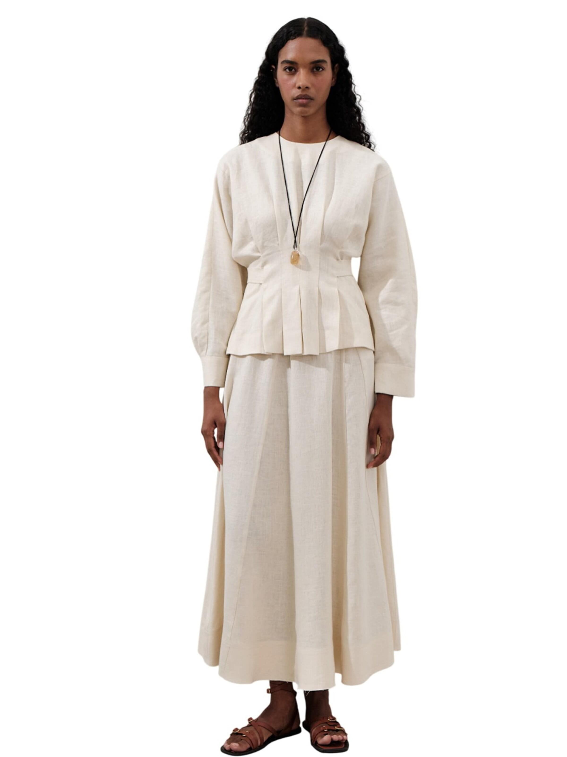MANUKA Skirt in Beige: front