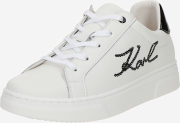 balta Karl Lagerfeld Sportbačiai: priekis