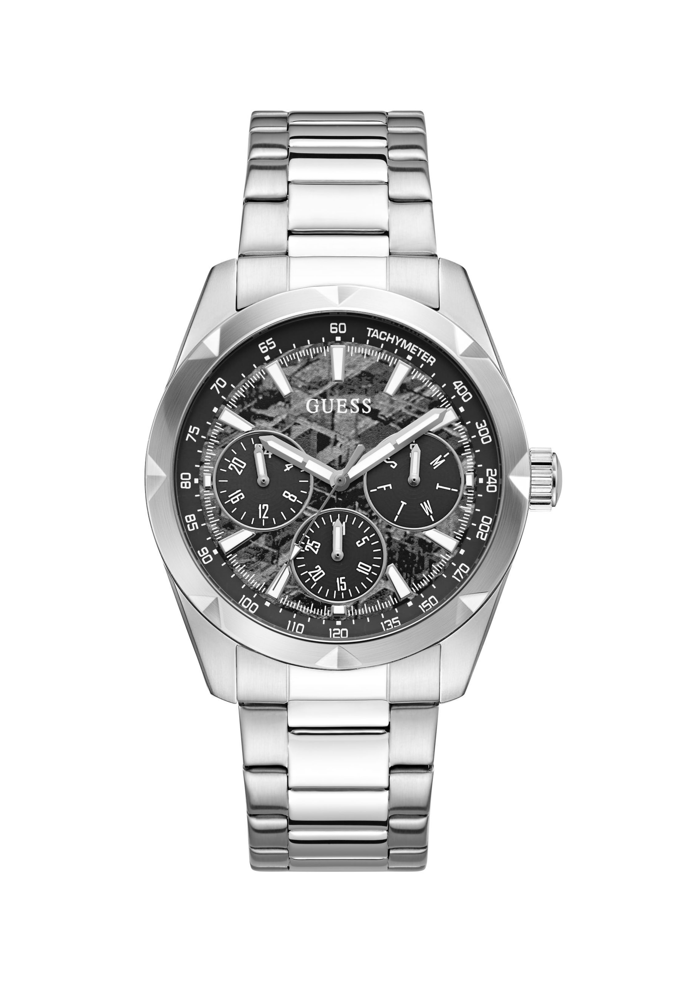 Orologio analogico ' ROCCO ' di GUESS in argento: frontale