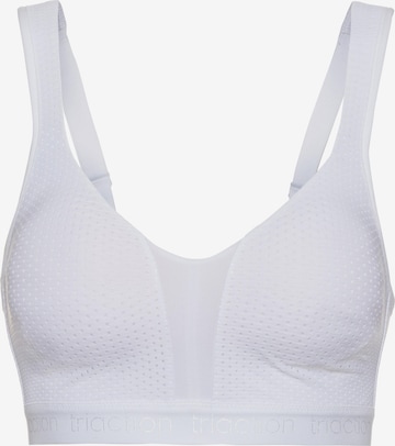 TRIUMPH Sports Bra in White: front