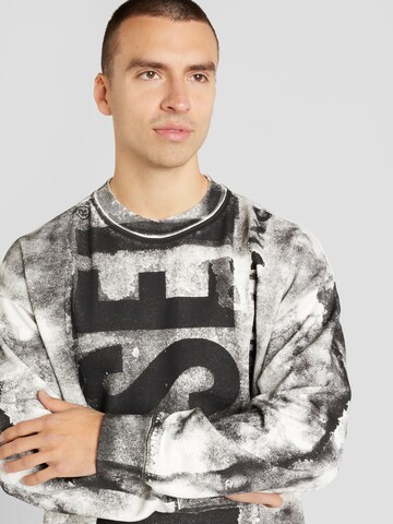 DIESEL Sweatshirt 'S-BUNT-BISC' in Schwarz