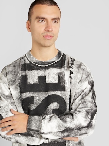 DIESEL Sweatshirt 'S-BUNT-BISC' i svart