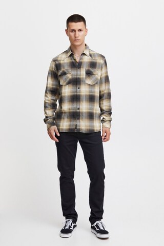 BLEND Regular fit Button Up Shirt in Yellow