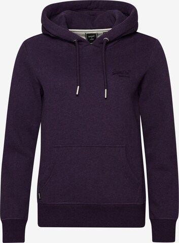 Superdry Sweatshirt in Purple: front