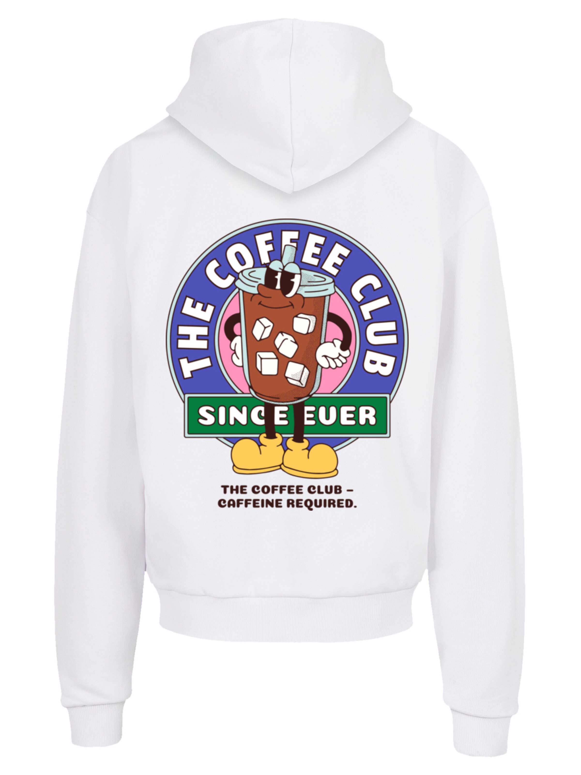 F4NT4STIC Sweatshirt 'Coffee Club' in Weiß