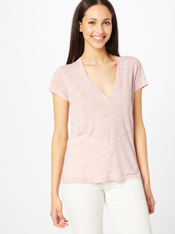 IRO Shirt in Roze: voorkant