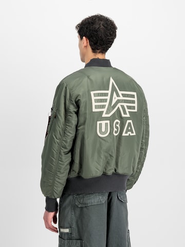 Veste mi-saison 'MA-1 Distressed' ALPHA INDUSTRIES en vert