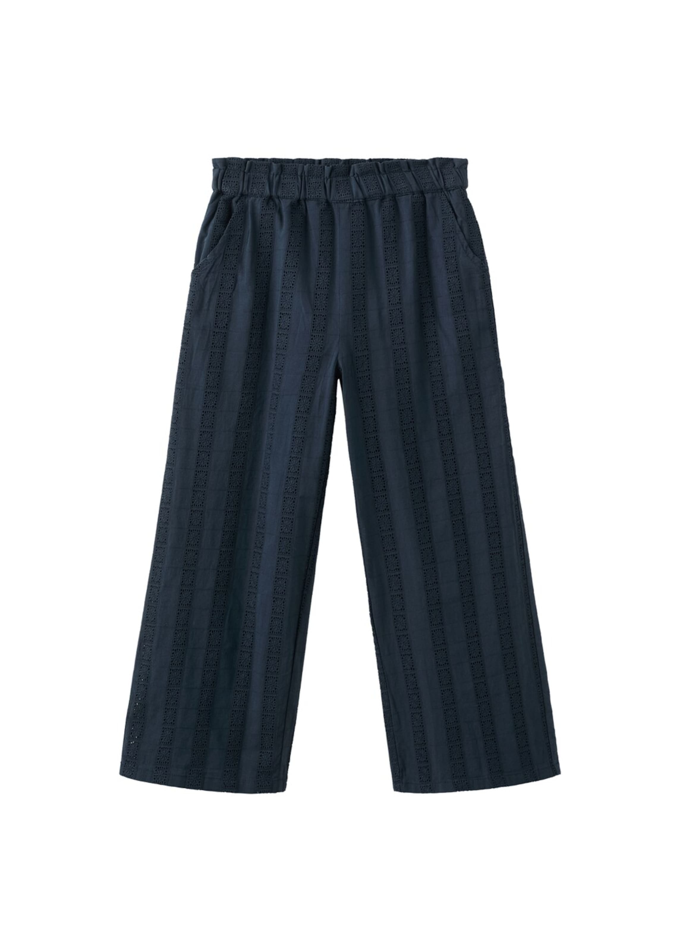 MANGO KIDS Loose fit Pants in Blue: front