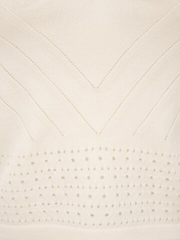 Y.A.S Tall Broderad topp i beige
