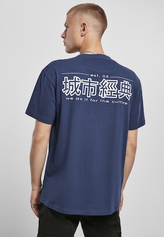 Urban Classics Shirt 'Chinese Symbol' in Blauw