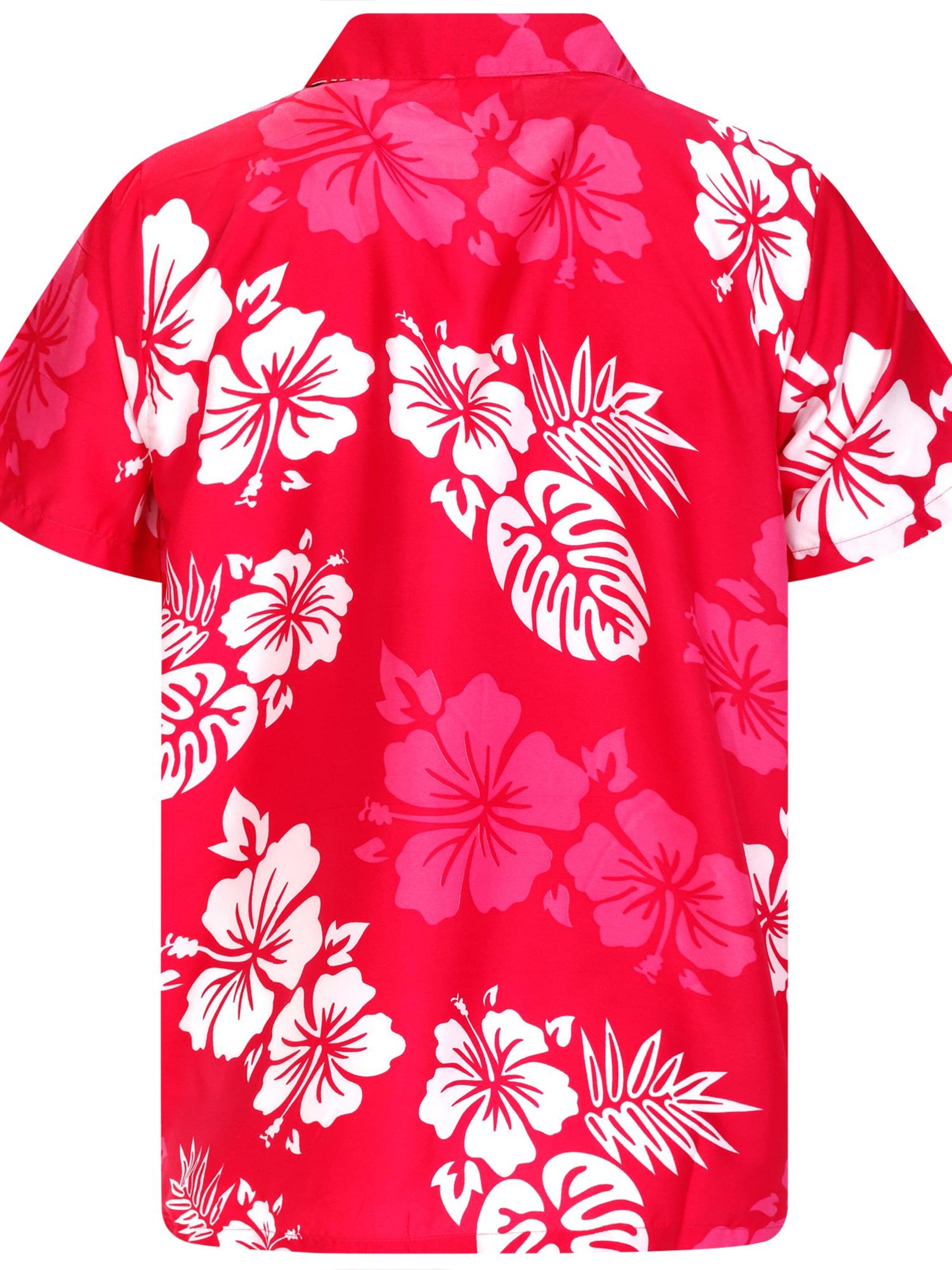 Maglietta 'Mono Hibiscus' di King Kameha in rosa