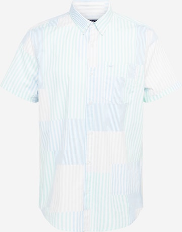 HOLLISTER Button Up Shirt in Green: front