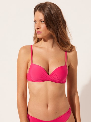 CALZEDONIA T-Shirt Bikinitop in Pink: predná strana
