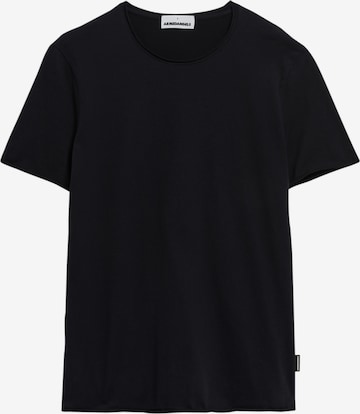 ARMEDANGELS T-Shirt ' JAAMES BRUSHED ' in Schwarz: Vorderseite