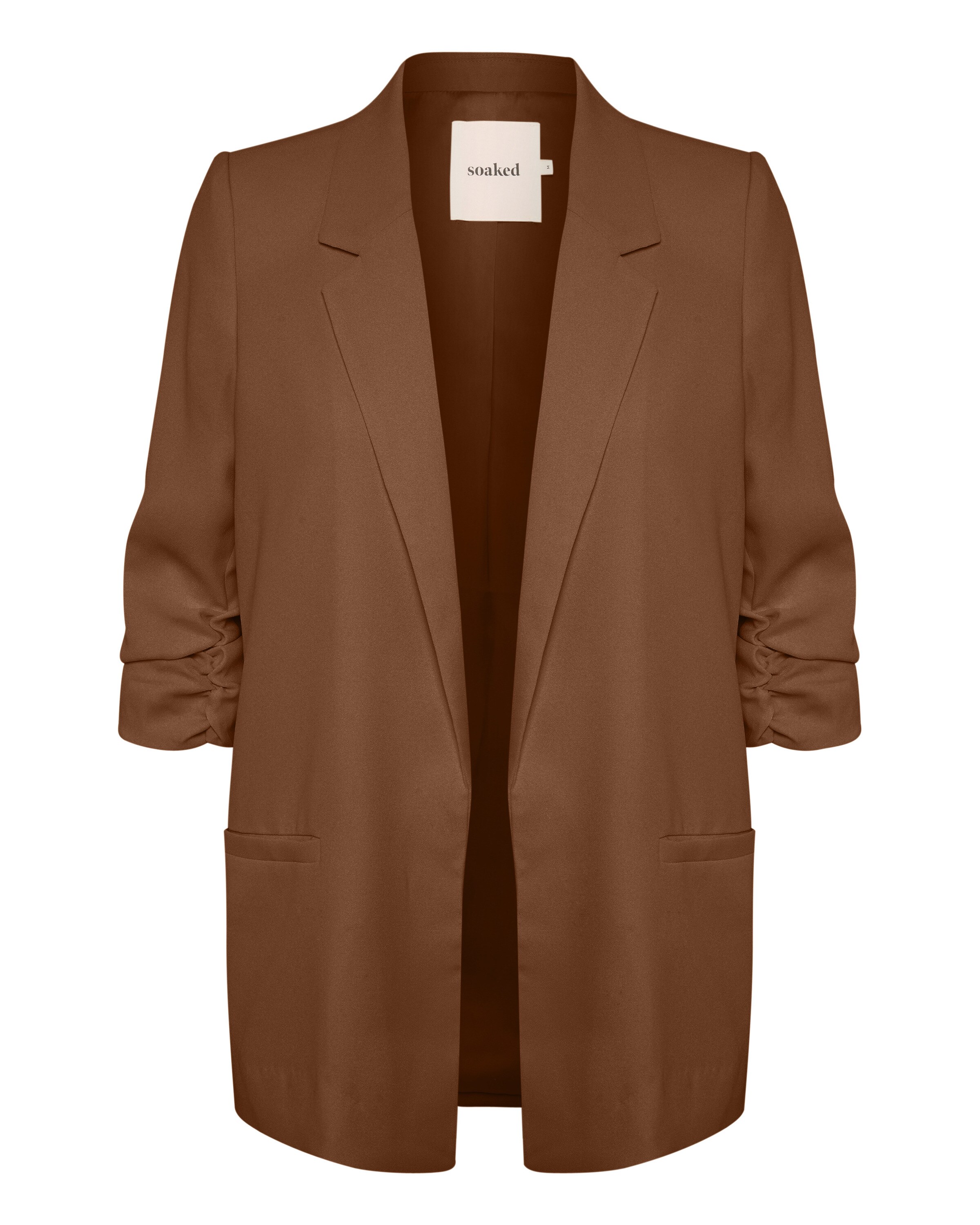 SOAKED IN LUXURY Blazer 'Forever Irresistible' i brun: forside