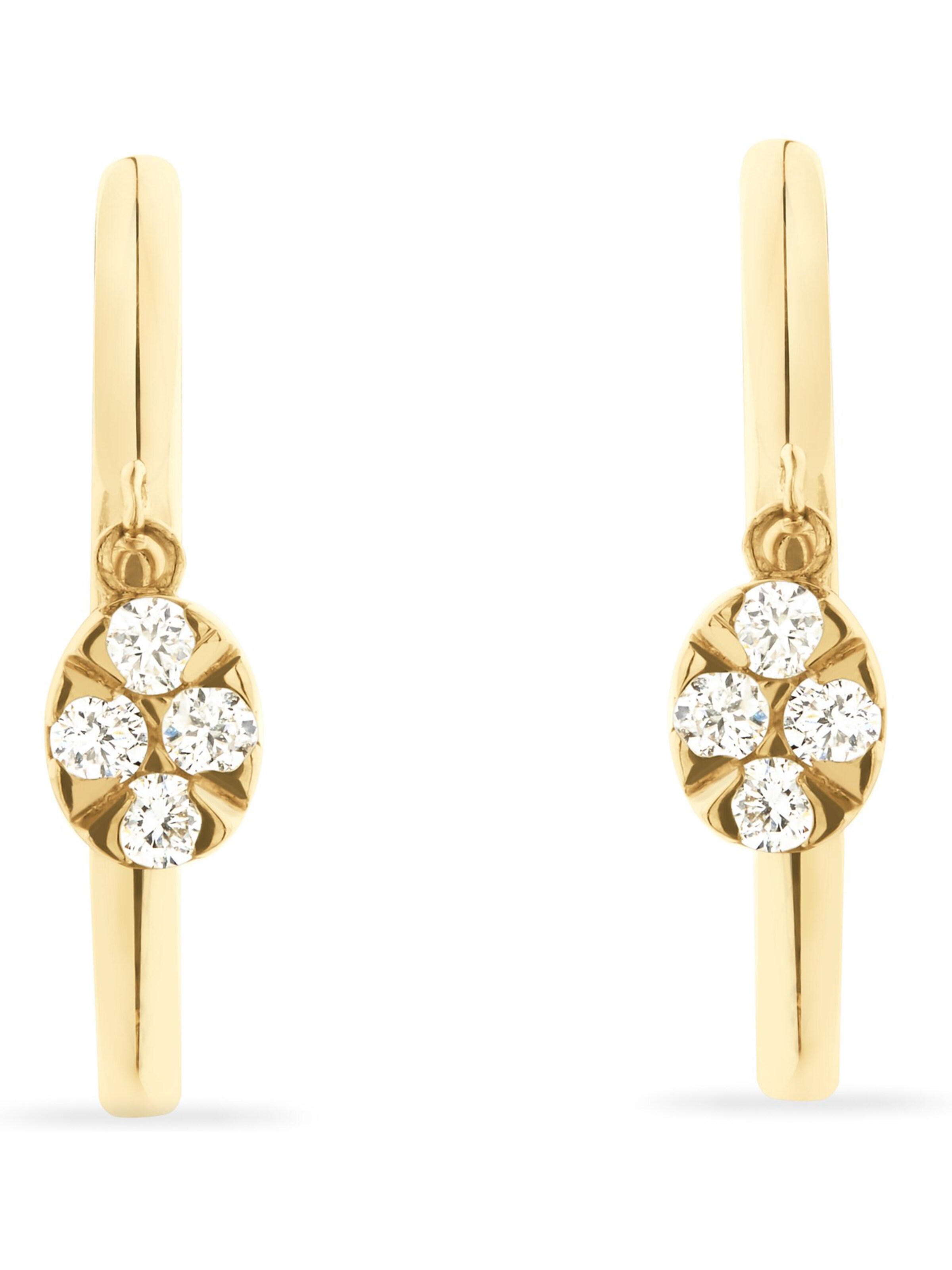 CHRIST Ohrringe in Gelb: Vorderseite