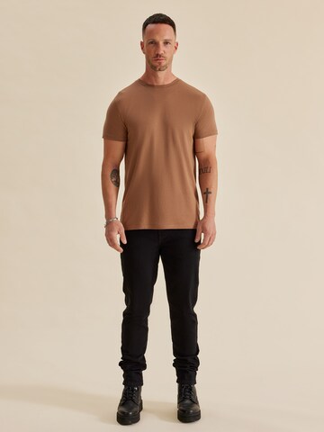 DAN FOX APPAREL Regular fit Shirt 'Piet' in Brown