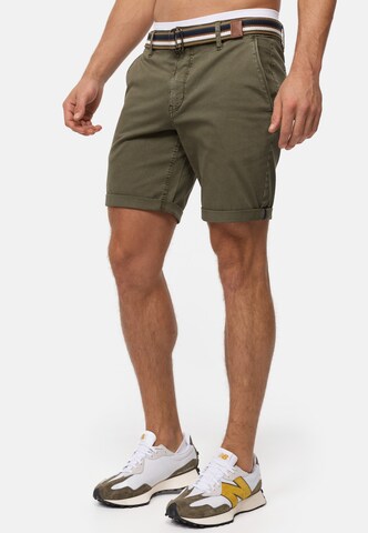 Regular Pantalon 'Cunning ' INDICODE JEANS en vert