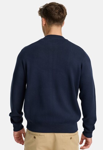 INDICODE JEANS Gebreid vest 'Laos' in Blauw