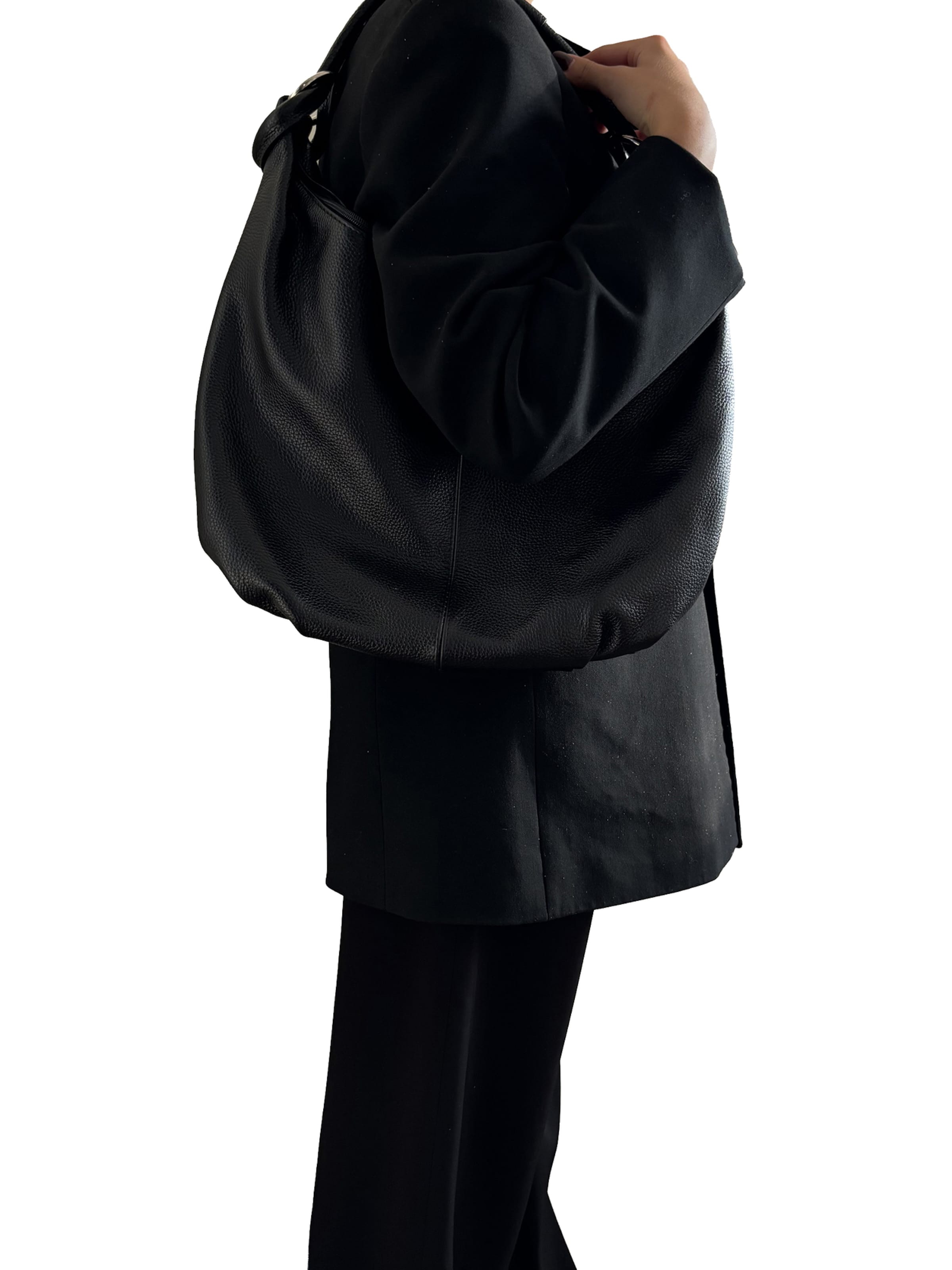 Sac bandoulière CHICCA BORSE en noir : devant