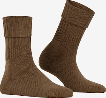 FALKE Socken 'Striggings Rib' in Braun: Vorderseite