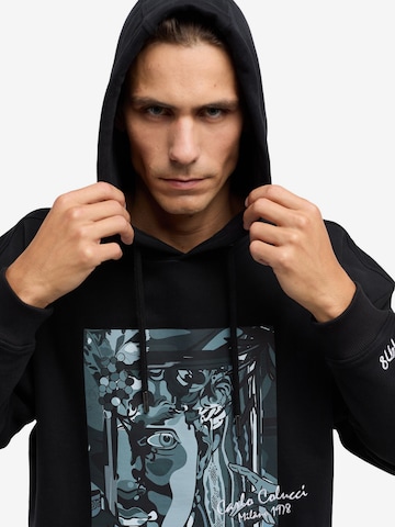 Carlo Colucci Sweatshirt ' De Val ' in Black