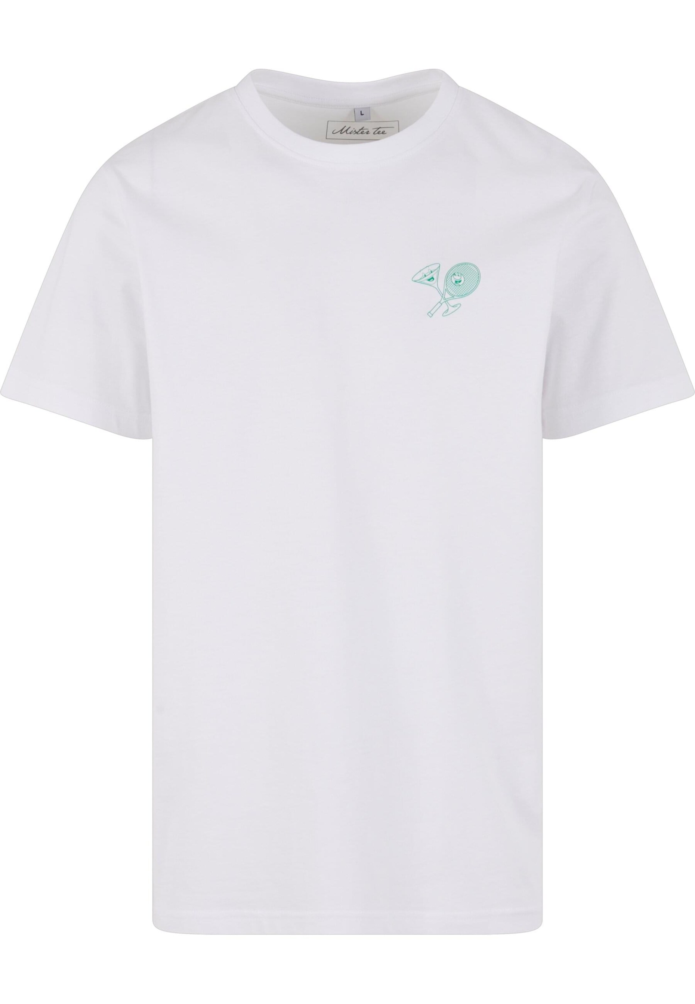 T-Shirt 'Chasing Aces Smiling Faces' Mister Tee en blanc : devant