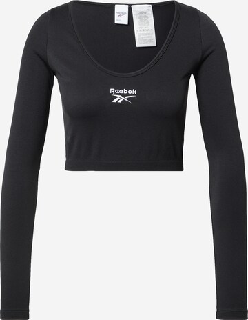 Reebok Shirt in Zwart: voorkant