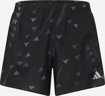 ADIDAS PERFORMANCE Regular Workout Pants 'RUN IT' in Black: front