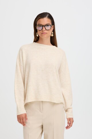 b.young Pullover 'BYMONNA' in Beige: Vorderseite