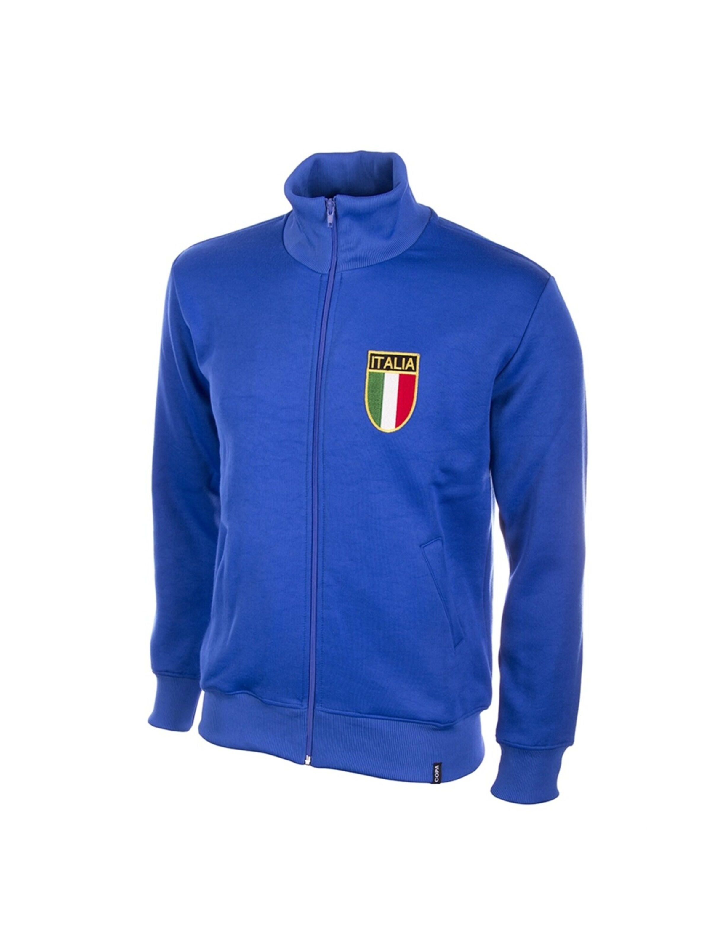 Copa Training Jacket 'Retro Italien 1970er' in Blue: front