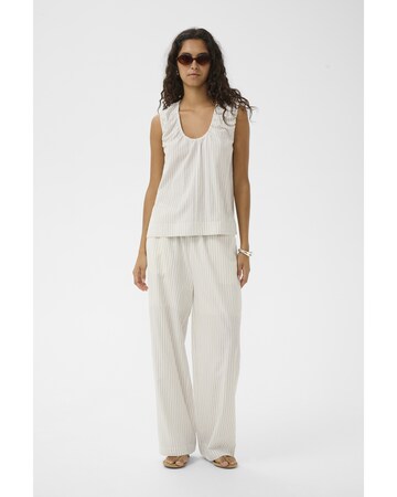 SOAKED IN LUXURY Loosefit Broek in Wit