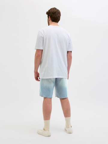 Jack & Jones Plus Baggy Shorts in Blau