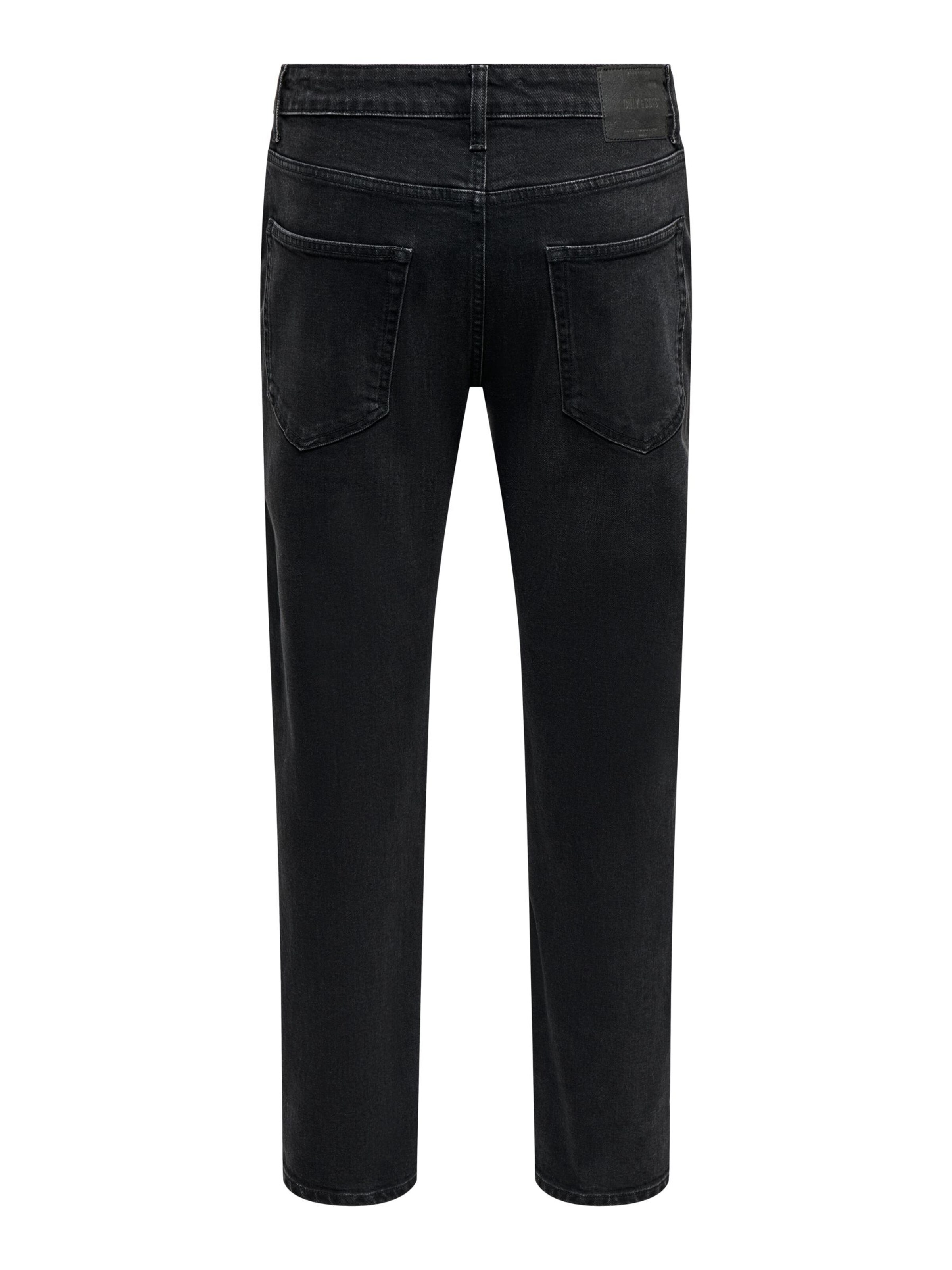 regular Jeans 'ONSYOKE' di Only & Sons in nero
