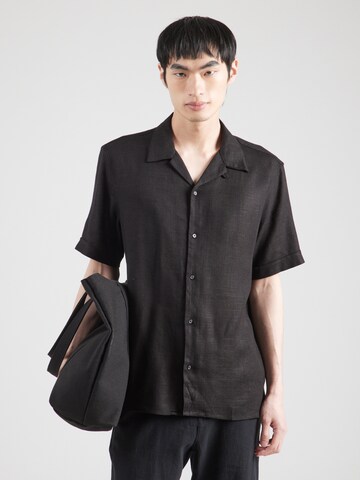 Regular fit Camicia di ANTONY MORATO in nero: frontale