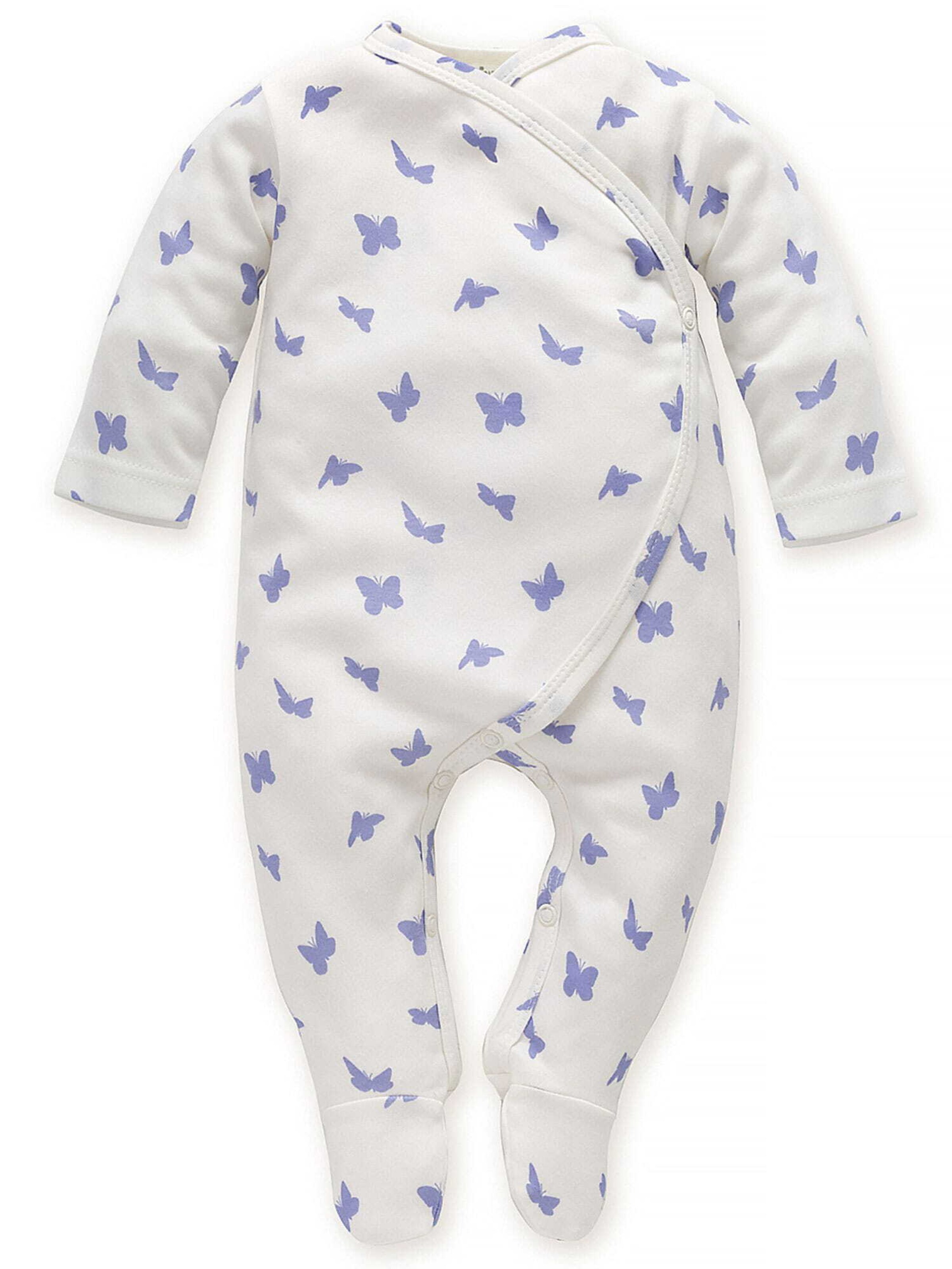 Pinokio Rompertje/body 'Schmetterling' in Wit: voorkant